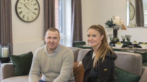 Couple in new home